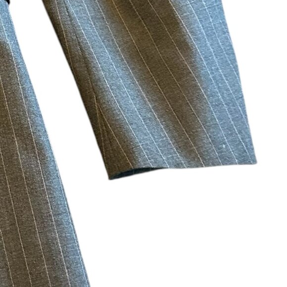 Pal Zileri Grey Pink Pinstripe Blazer Jacket Wool Silk Button Closure Size 52L - Picture 10 of 13